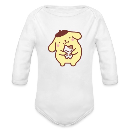 PomPomPurin and Muffin - Organic Long Sleeve Baby Bodysuit