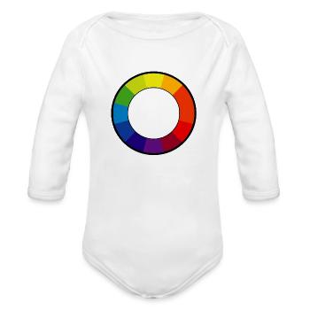 Artist - Organic Long Sleeve Baby Bodysuit - white - Front