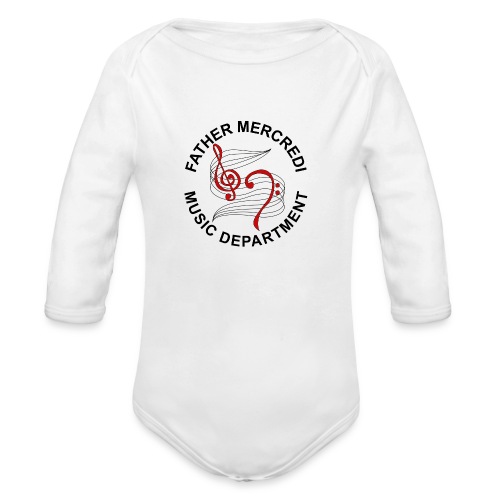 merc music logo (Higher Quality) - Organic Long Sleeve Baby Bodysuit