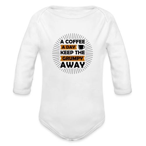coffee lover - Organic Long Sleeve Baby Bodysuit