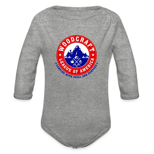 Woodcraft League of America Logo Gear - Organic Long Sleeve Baby Bodysuit