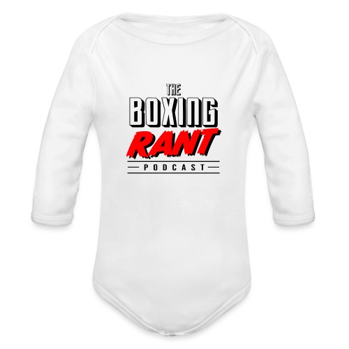 The Boxing Rant - Stack Logo - Organic Long Sleeve Baby Bodysuit