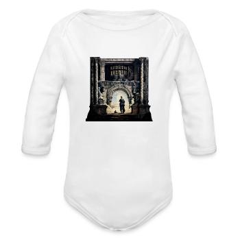 heaven's gate - Organic Long Sleeve Baby Bodysuit - white - Front