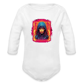 Image - 11 - Organic Long Sleeve Baby Bodysuit - white - Front