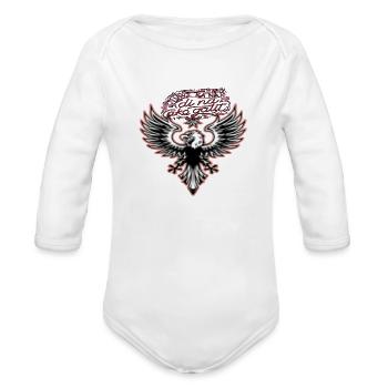 Flower designs new product all product - Organic Long Sleeve Baby Bodysuit - white - Front