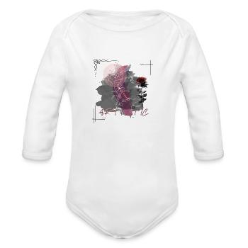 Artistic - Organic Long Sleeve Baby Bodysuit - white - Front
