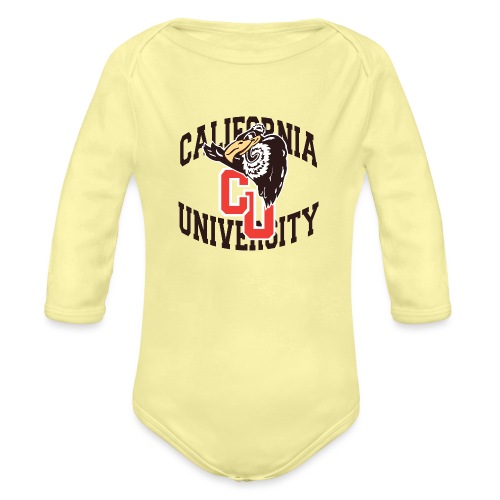 California University Merch - Organic Long Sleeve Baby Bodysuit