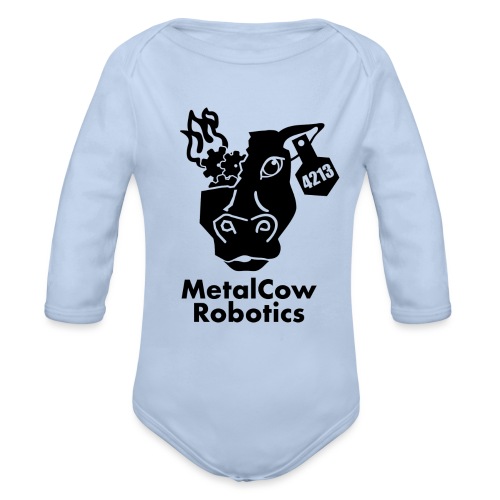MetalCow Solid - Organic Long Sleeve Baby Bodysuit