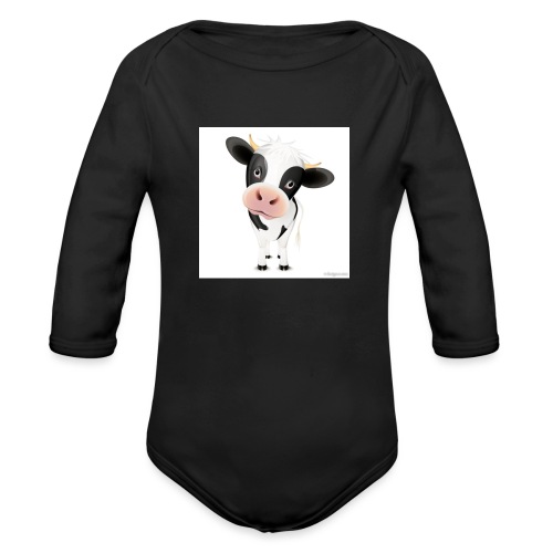 cows - Organic Long Sleeve Baby Bodysuit