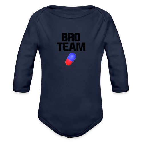 Bro Team Black Words Logo Women's T-Shirts - Organic Long Sleeve Baby Bodysuit