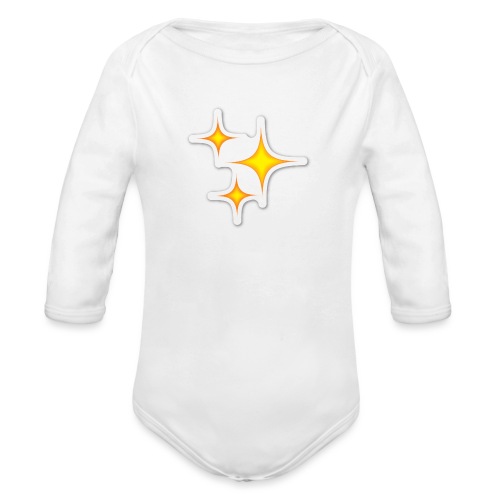 JJ's Stars - Organic Long Sleeve Baby Bodysuit