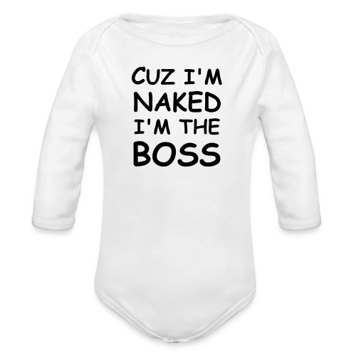 boss k - Organic Long Sleeve Baby Bodysuit