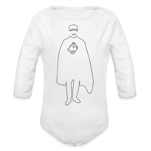 Reza Shah Bozorg White - Organic Long Sleeve Baby Bodysuit
