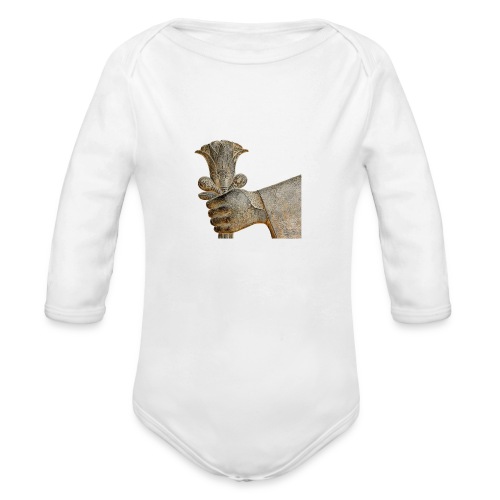 Peace from Ancient Iran - Organic Long Sleeve Baby Bodysuit
