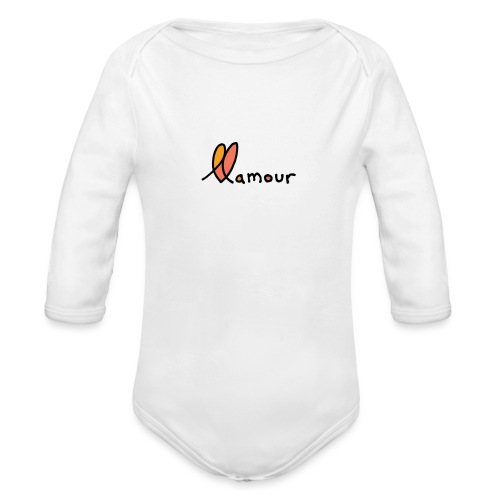 llamour logo - Organic Long Sleeve Baby Bodysuit