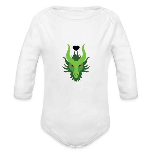 Dragon Love - Organic Long Sleeve Baby Bodysuit