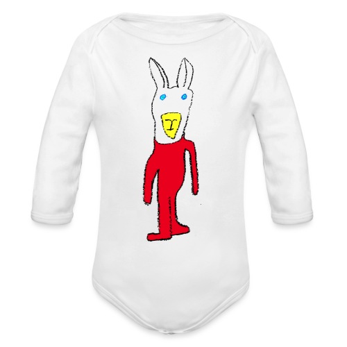 A llama in pajama - Organic Long Sleeve Baby Bodysuit