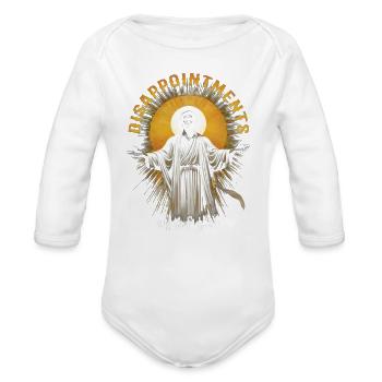 Saint Sunburst Satire: All of You - Organic Long Sleeve Baby Bodysuit - white - Front