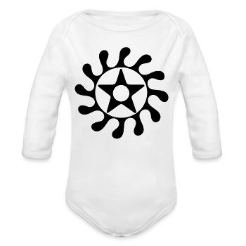 Transformation - Organic Long Sleeve Baby Bodysuit - white - Front