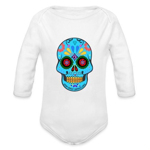 OBS Skull - Organic Long Sleeve Baby Bodysuit
