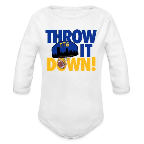 Throw it Down - Organic Long Sleeve Baby Bodysuit