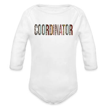 Coordinator - Organic Long Sleeve Baby Bodysuit - white - Front
