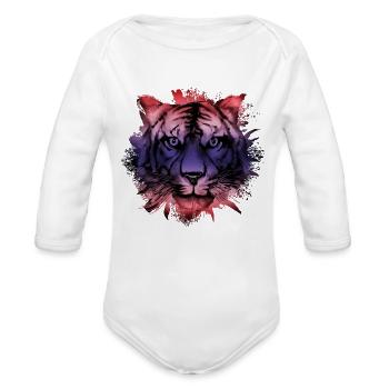 Thailand - Organic Long Sleeve Baby Bodysuit - white - Front