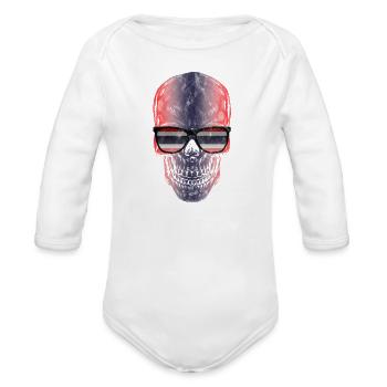 Thailand - Organic Long Sleeve Baby Bodysuit - white - Front