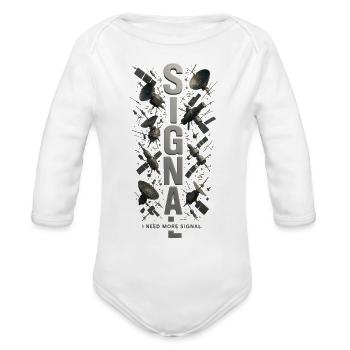 Signal - Organic Long Sleeve Baby Bodysuit - white - Front