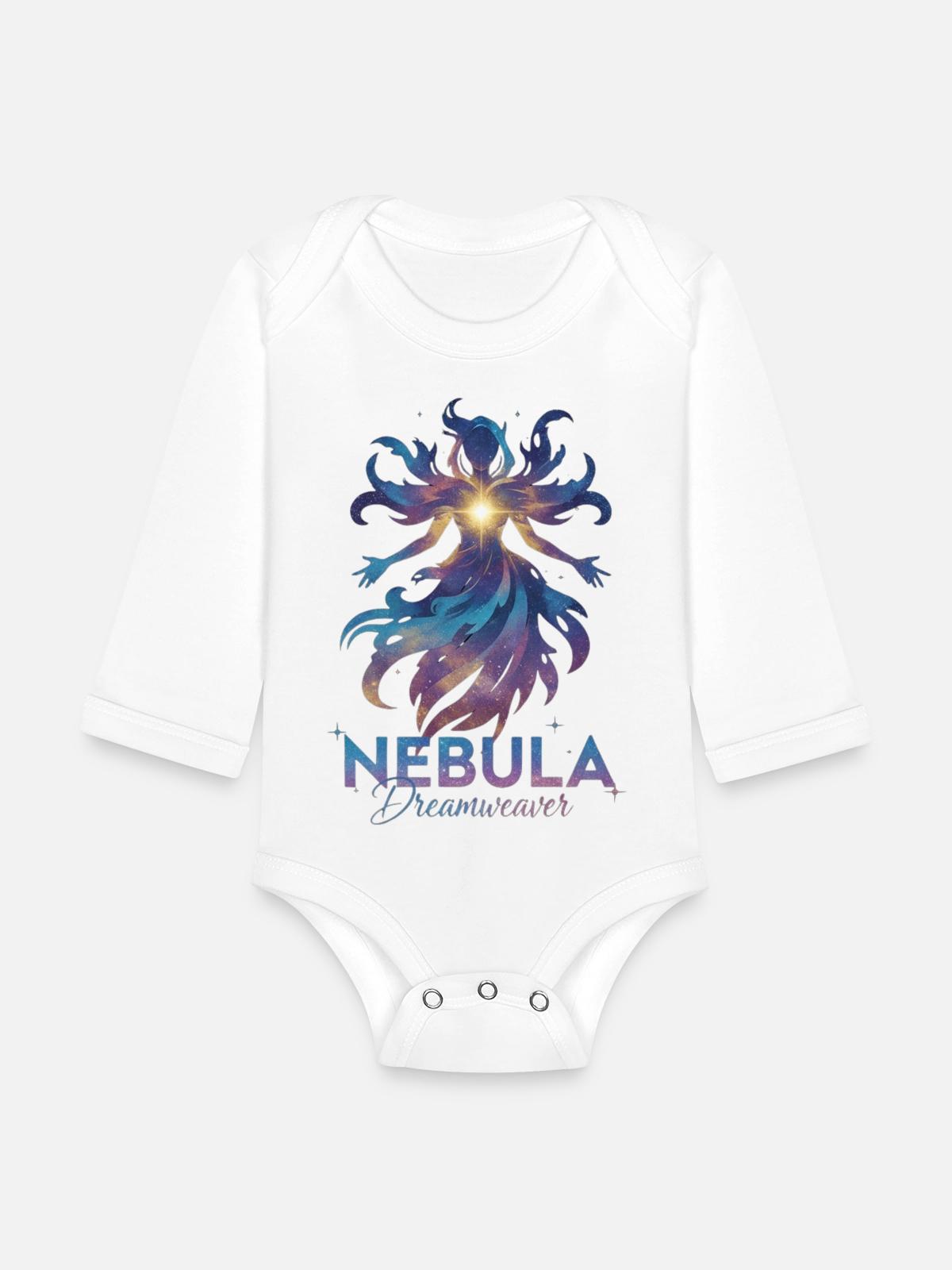 A157_-_Edited_result - Organic Long Sleeve Baby Bodysuit - white - Front