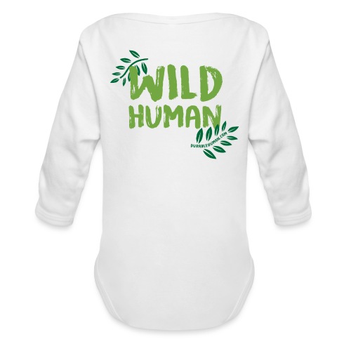 Wild Human Wear for Babies, Toddlers and Kids - Organic Long Sleeve Baby Bodysuit