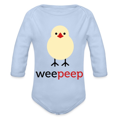 wee peep - Organic Long Sleeve Baby Bodysuit