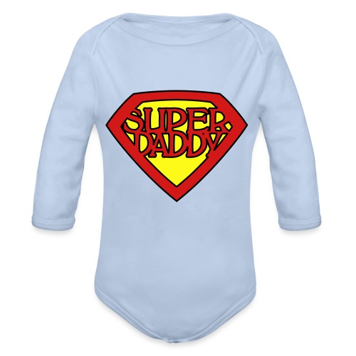 super daddy - Organic Long Sleeve Baby Bodysuit
