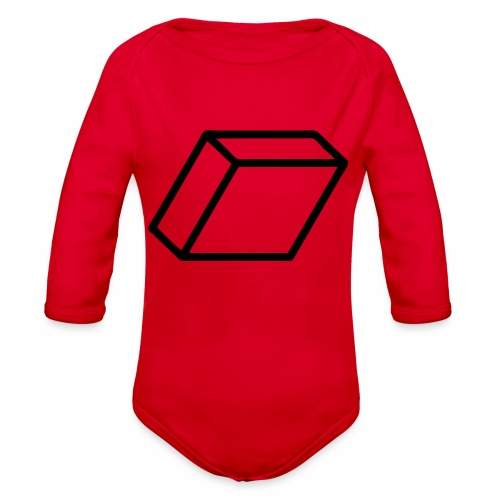 rhombus3 ai - Organic Long Sleeve Baby Bodysuit