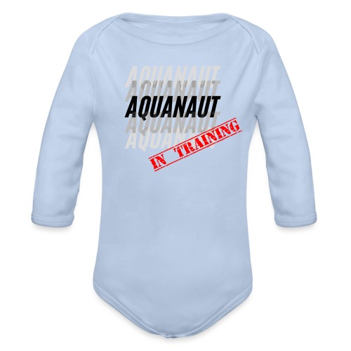Children's Aquanaut In Training - Organic Long Sleeve Baby Bodysuit