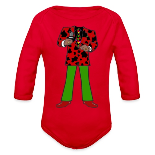 The Red Cow Suit - Organic Long Sleeve Baby Bodysuit