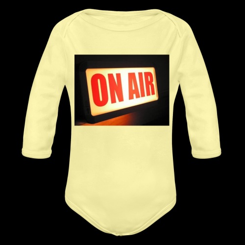 On Air Radio Light - Organic Long Sleeve Baby Bodysuit