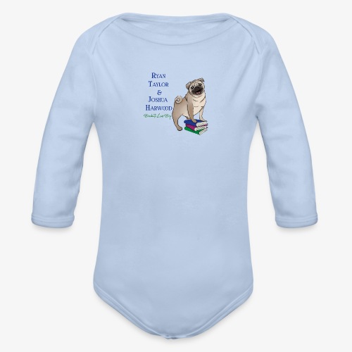 Books to Love By Author Logo - Organic Long Sleeve Baby Bodysuit