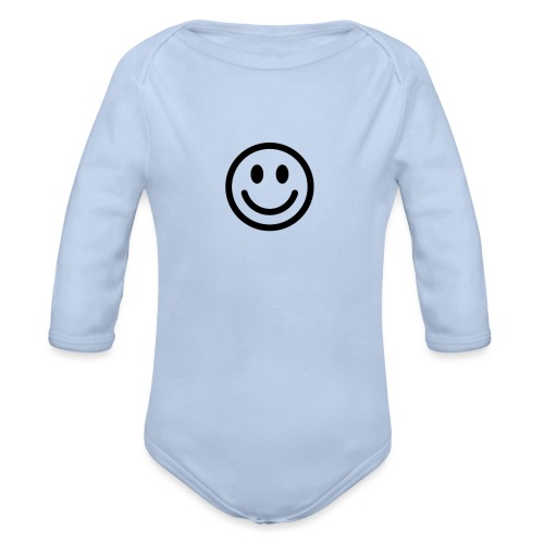 smile - Organic Long Sleeve Baby Bodysuit