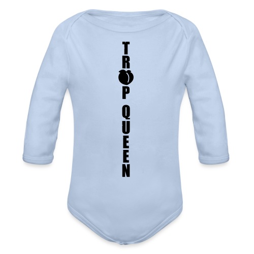 trap vertical - Organic Long Sleeve Baby Bodysuit