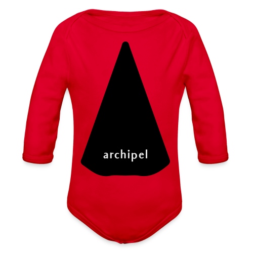 archipel_black on black - Organic Long Sleeve Baby Bodysuit