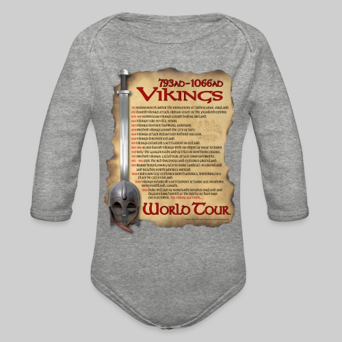 Viking World Tour - Organic Long Sleeve Baby Bodysuit