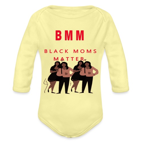 BMM 2 Brown red - Organic Long Sleeve Baby Bodysuit