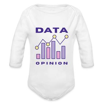 Data Opinion - Organic Long Sleeve Baby Bodysuit -  - Front