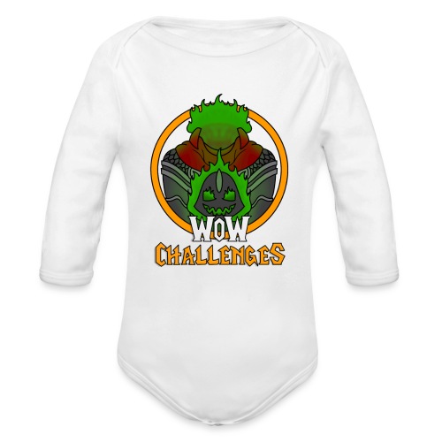 WOW Chal Hallow Horse NO OUTLINE - Organic Long Sleeve Baby Bodysuit