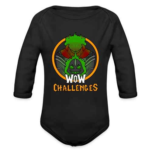 WOW Chal Hallow Horse NO OUTLINE - Organic Long Sleeve Baby Bodysuit