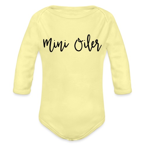 MiniOilerShirt - Organic Long Sleeve Baby Bodysuit