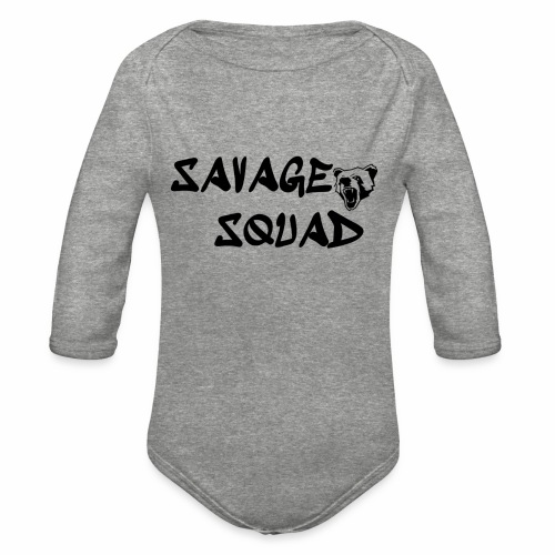 savage squad - Organic Long Sleeve Baby Bodysuit