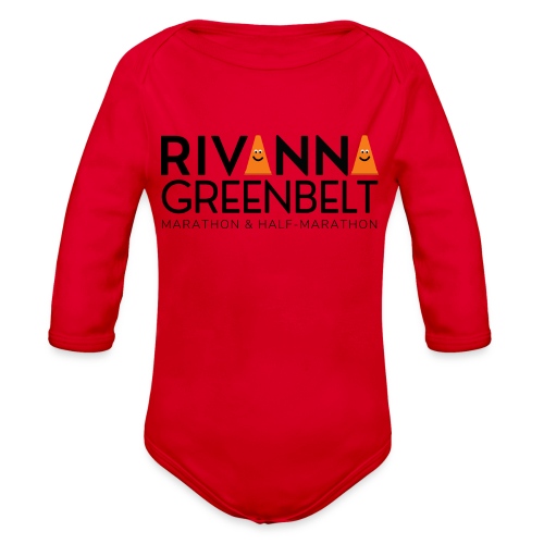 RIVANNA GREENBELT (all black text) - Organic Long Sleeve Baby Bodysuit