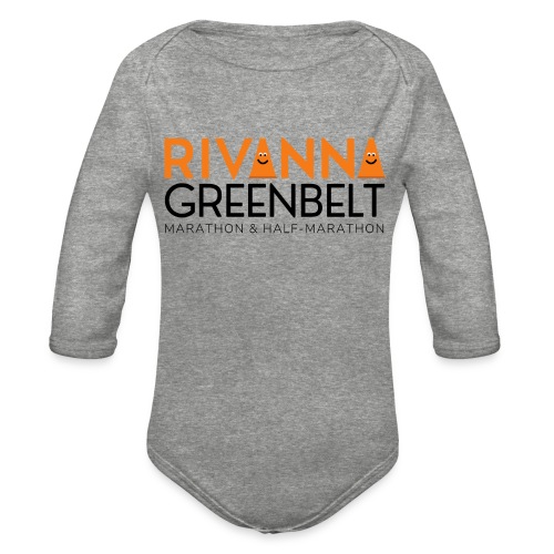 RIVANNA GREENBELT (orange/black) - Organic Long Sleeve Baby Bodysuit